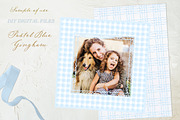 Gingham Pastel Blue Pattern Frames, an Illustration by LABFcreations (Thumbnail 4 of 4)