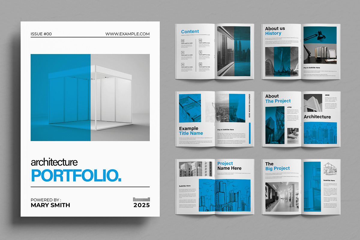 Architecture Portfolio Template, a Magazine Template by ContestDesign (Photo 1 of 3)