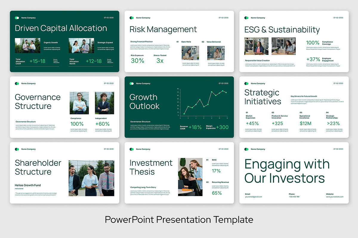 Investor Relations Powerpoint, a Presentation Template by Sixtemp (Photo 3 of 3)