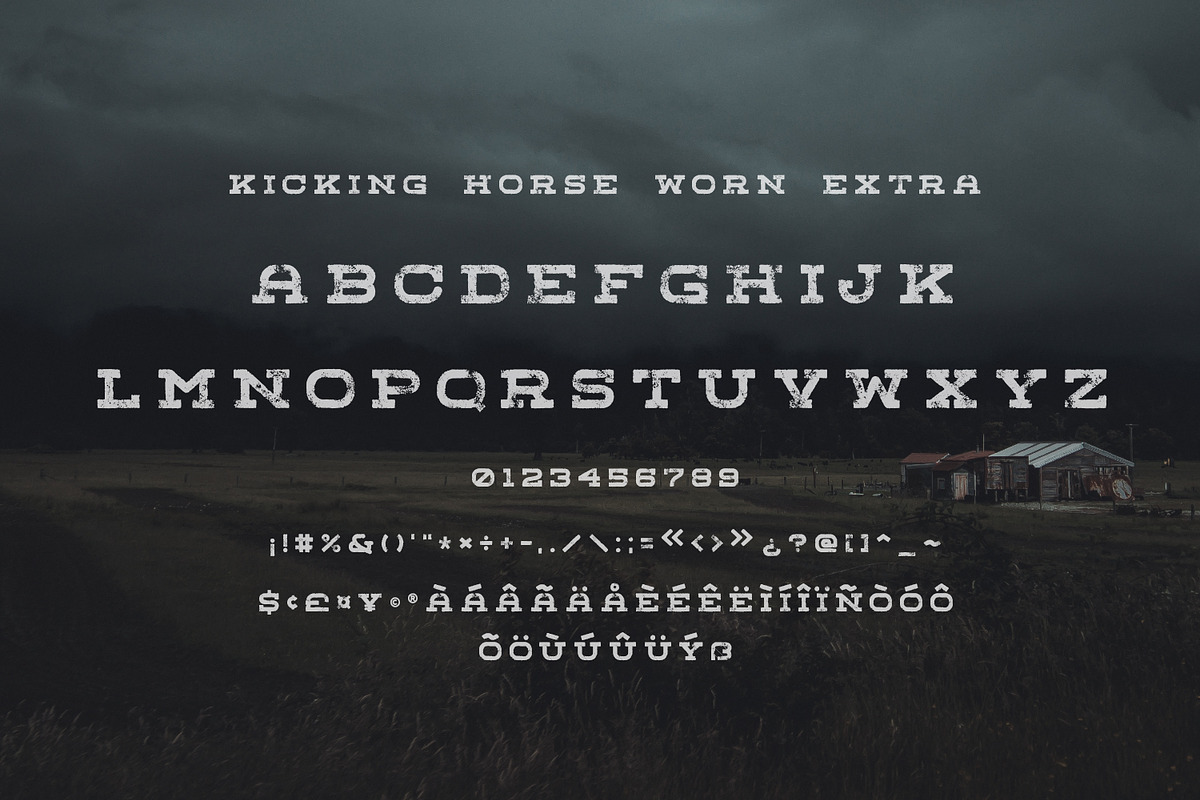 Kicking Horse - 4 Font Family, a Slab Serif Font by Greg Nicholls (Photo 10 of 10)