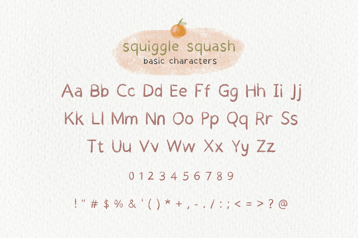 Squiggle Squash Oil Pastel Font, a Handwritten Font by Perplexitics (Photo 6 of 6)