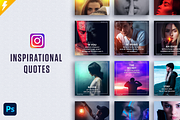 Instagram Inspirational Quote Bundle, a Social Media Template by Jaisivakumar (Thumbnail 1 of 9)