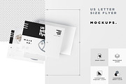 US Letter Landscape Flyer Mockups, a Product Mockup by GfxFoundry (Thumbnail 6 of 6)