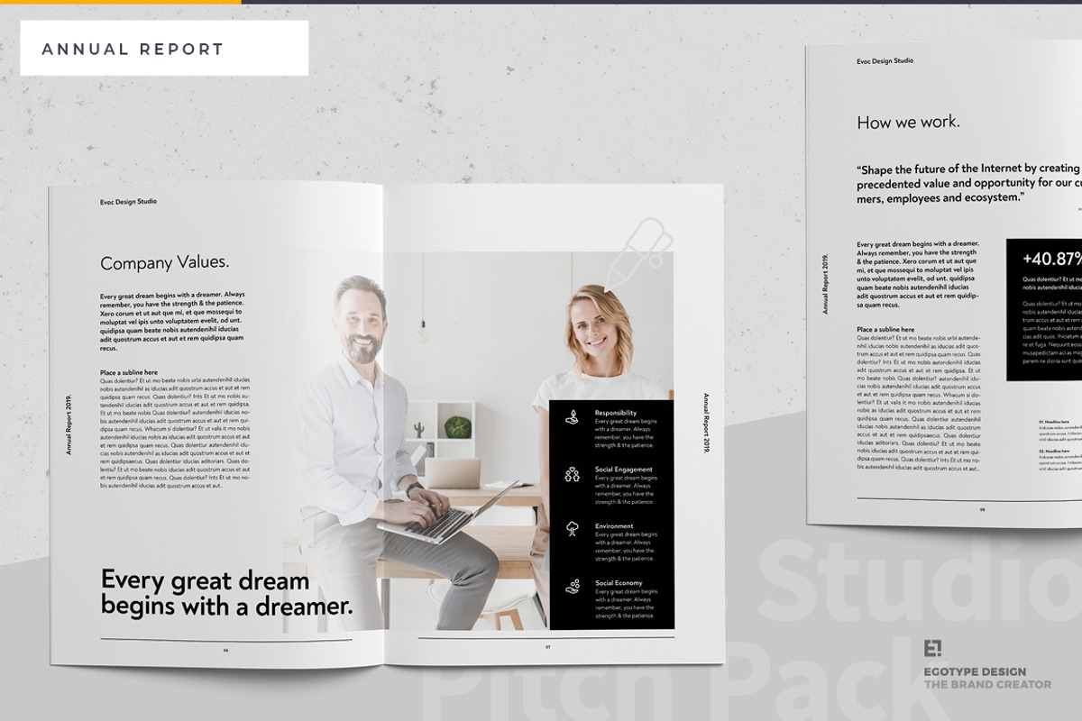 Egotype Annual Report, a Brochure Template by Egotype (Photo 6 of 15)