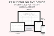 Emergency Funds Tracker, a Stationery Template by M9 Design (Thumbnail 4 of 5)