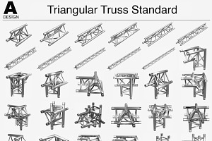 Trusses Collection - 129 PCS Modular