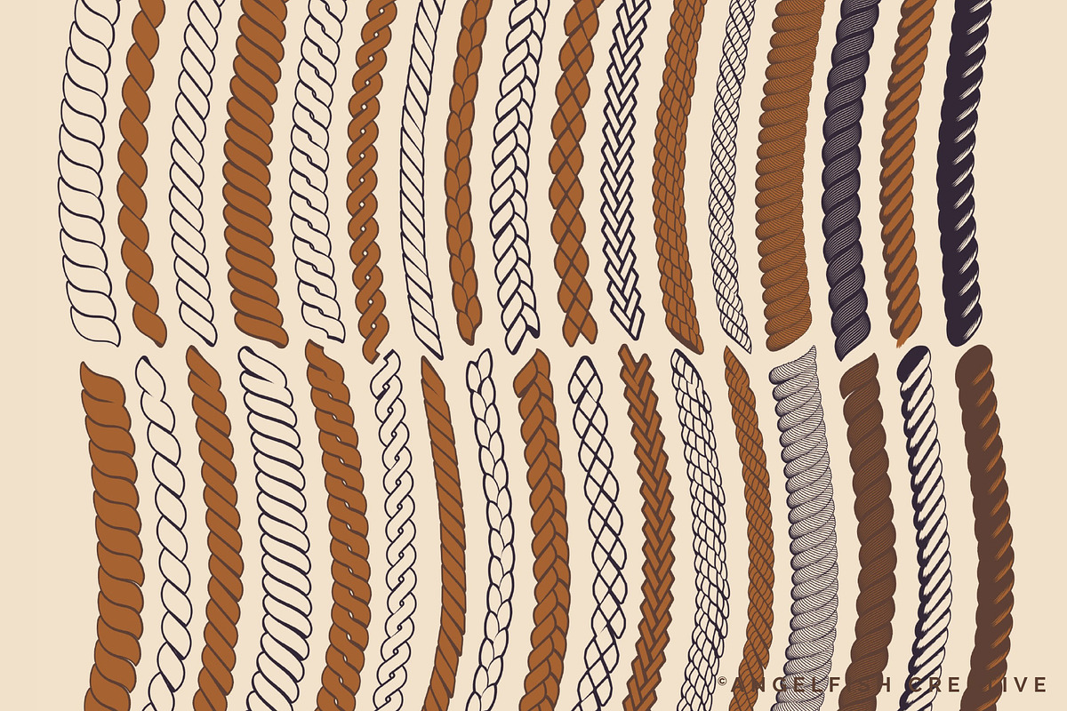 Rope Procreate Brush Set, a Brush Add-On by AngelfishCreative (Photo 3 of 7)