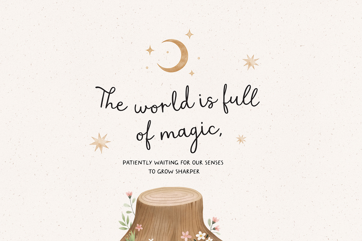 Forest house | Font duo, a Script Font by AngelinaKovel (Photo 2 of 14)