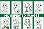 Cute Dinosaur Coloring Pages For Kid, a Brochure Template by Design Station (Thumbnail 5 of 6)