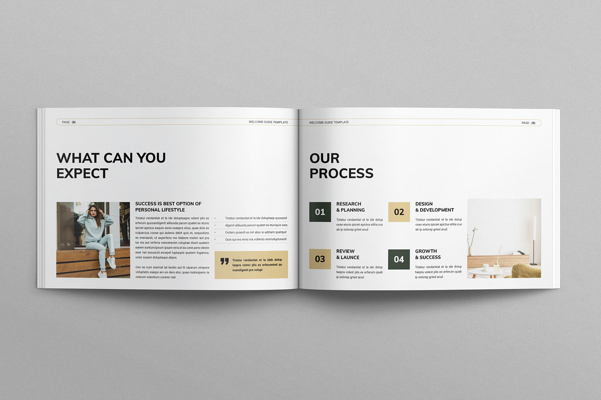Welcome Guide Template Landscape, a Magazine Template by E-Type (Photo 4 of 7)