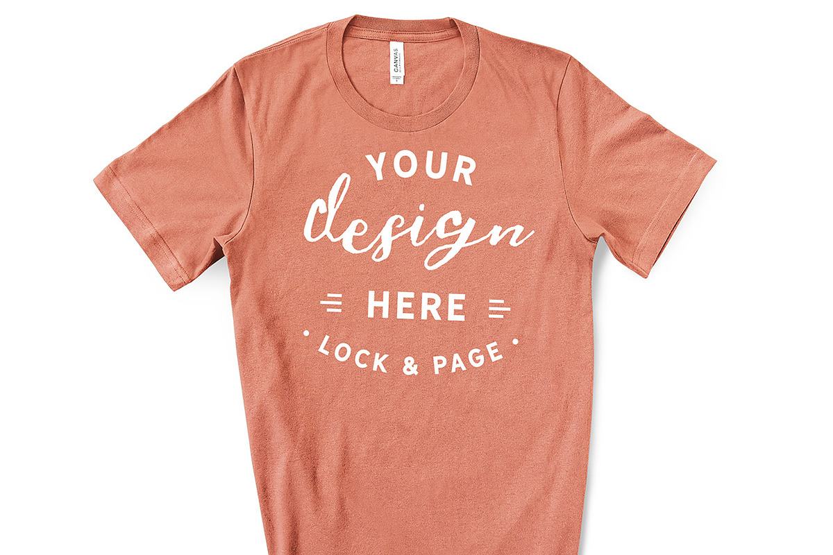 Male Bella Canvas 3001 Mockup Bundle, a Shirt Mockup by lock and page (Photo 39 of 60)
