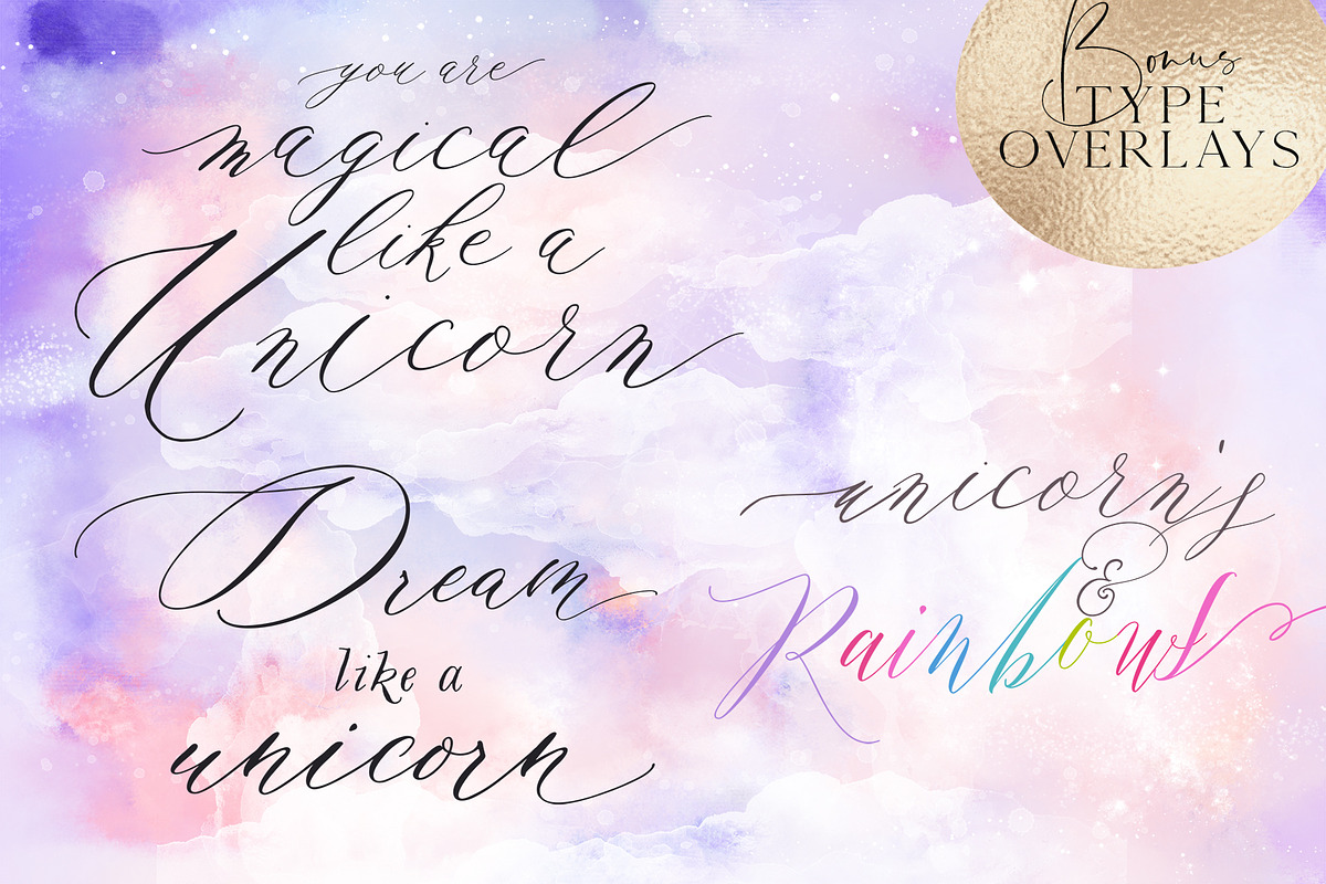 Unicorn Dreams clipart, an Illustration by Libby Wishes (Photo 9 of 11)