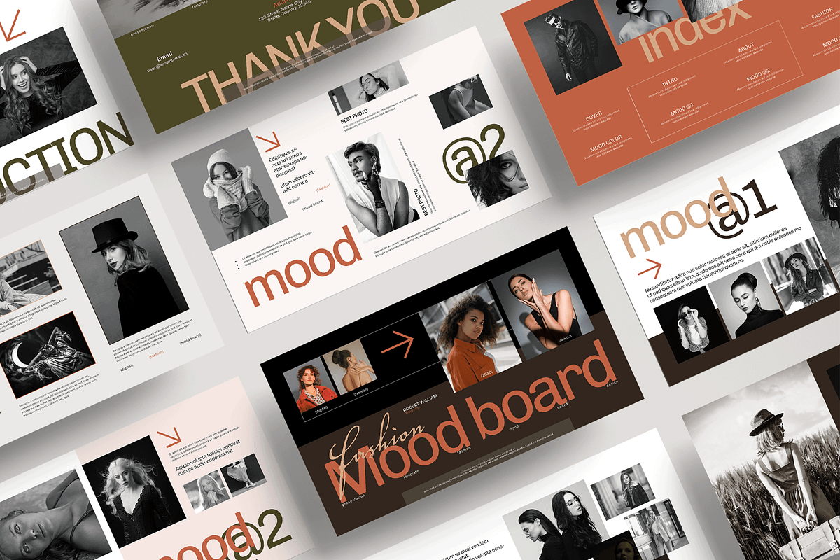Fashion mood Board Presentation, a Presentation Template by MightyDesign (Photo 1 of 7)