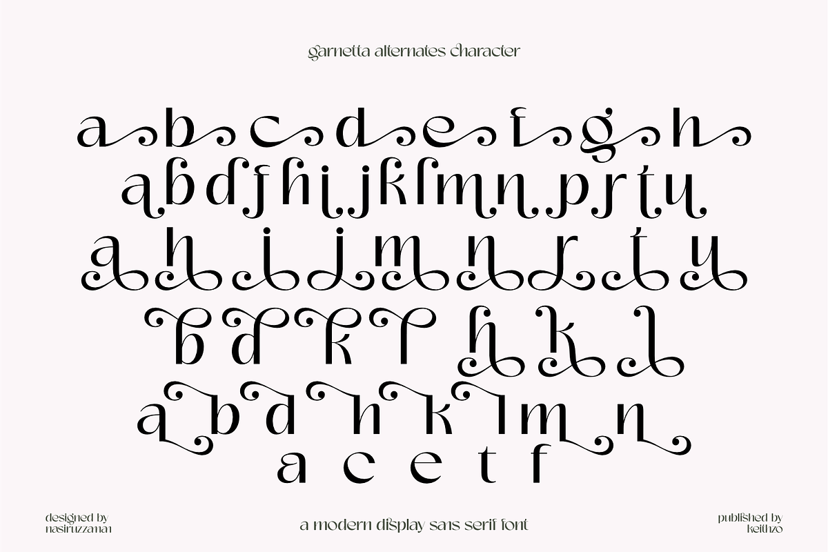 Garnetta - Stylish Sans Serif, a Sans Serif Font by Keithzo (Photo 10 of 11)