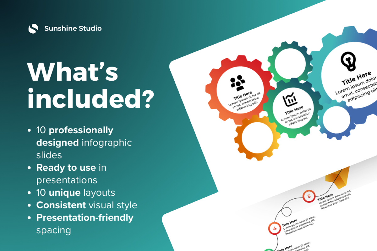 10 Premium Infographic Illustration, a Presentation Template by Suntype | Sunshine Std (Photo 2 of 7)
