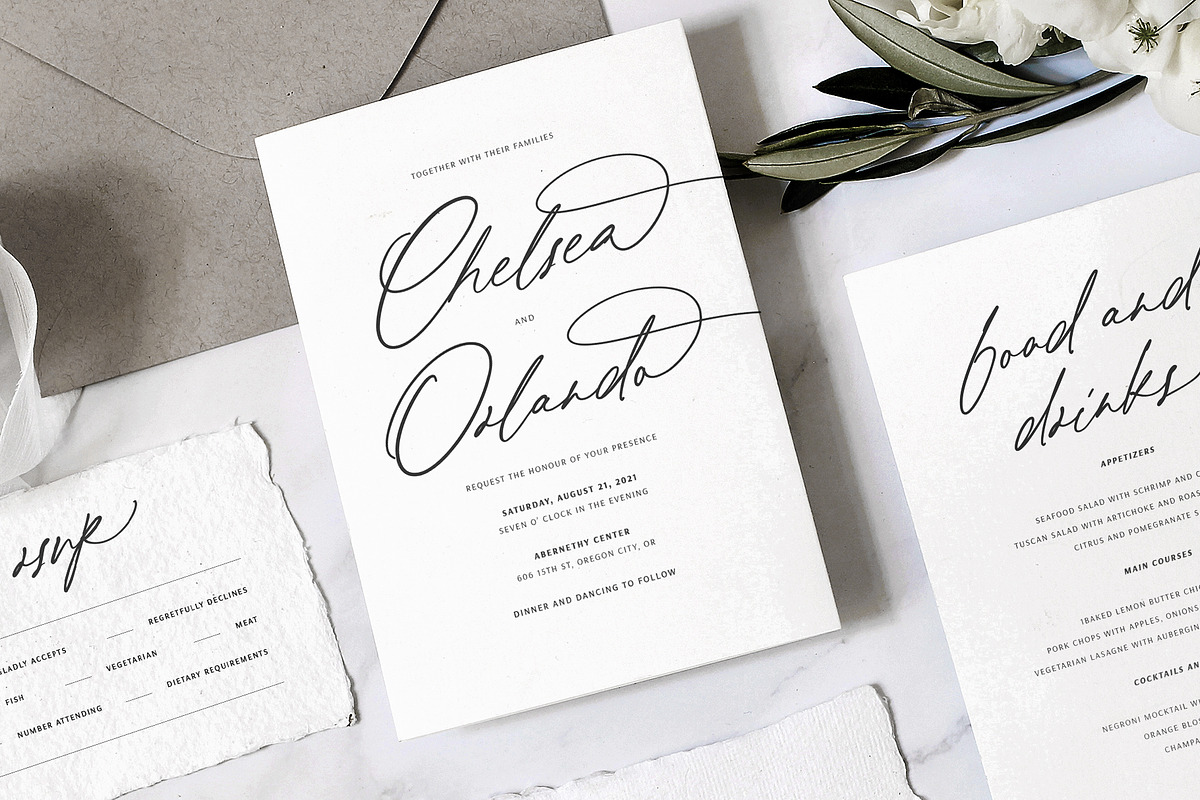 Wedding Calligraphy Font Duo Bundle, a Script Font by Pink Coffie (Photo 40 of 51)