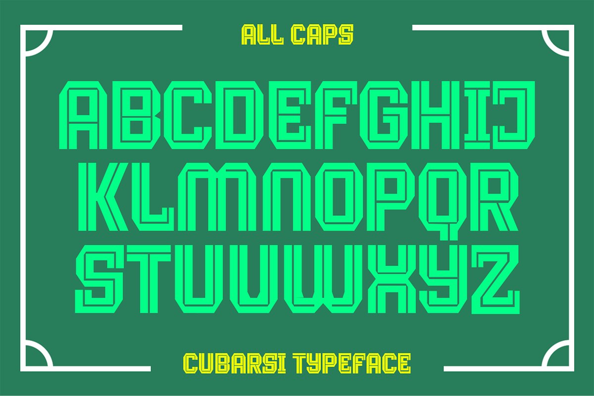 Cubarsi - Sport Jersey Display Font, a Sans Serif Font by Pekotype (Photo 3 of 15)