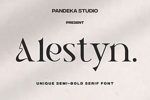 Alestyn - Aesthetic Modern Serif, a Serif Font by Pandeka Studio