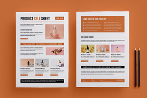 Product Sell Sheet Layout Template, a Flyer Template by MightyDesign