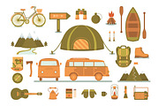 Camping illustrations and elements, an Illustration by Dasha Efremova (Thumbnail 6 of 10)