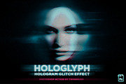 Hologlyph - Hologram Glitch Effect, a Brushes & More by Twinbrush (Thumbnail 1 of 10)