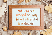 Autumn - A Handwritten Font, a Handwritten Font by ChiraaDesign (Thumbnail 4 of 6)