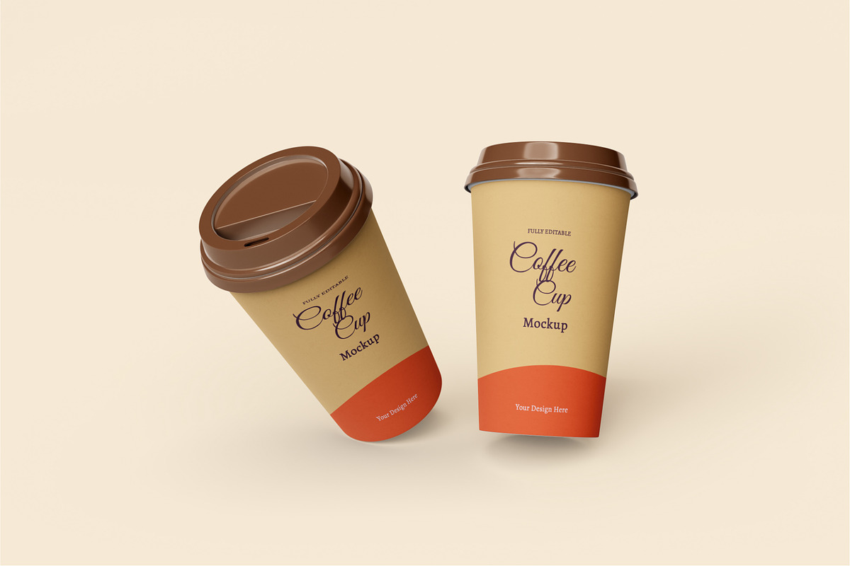 Coffee bag and coffee cup mockup, a Cups & Container Mockup by Runend (Photo 13 of 22)