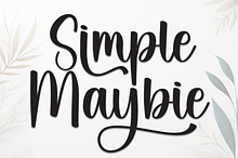 Simple Maybie | Script Font