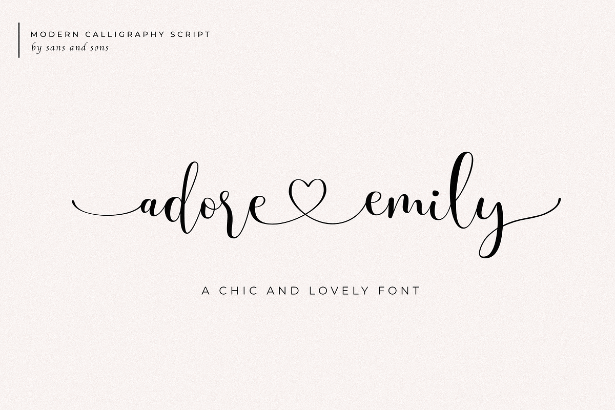 Olivia James - Chic Font, a Script Font by Sans & Sons (Photo 6 of 10)