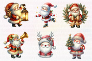 Glitter Christmas Santa Claus, an Illustration by CreationArt (Thumbnail 4 of 5)
