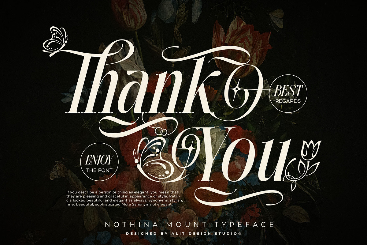 Nothina Mount Typeface, a Serif Font by alit design (Photo 21 of 21)