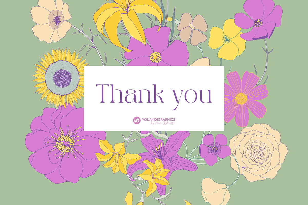 Flower Garden Seamless Patterns, a Pattern Graphic by Youandigraphics (Photo 14 of 14)