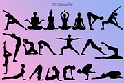 Yoga Body Poses Stamps for Procreate, a Brush Add-On by SmuffizStudio (Thumbnail 4 of 4)