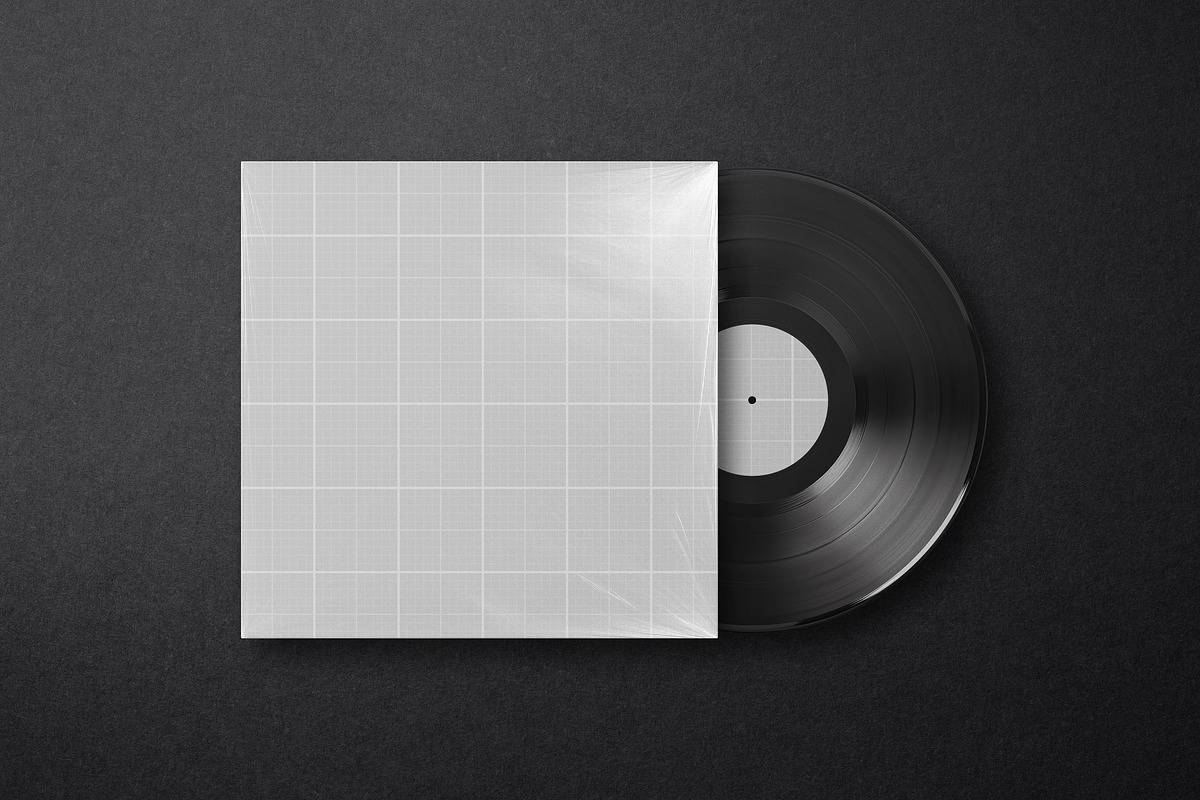 Vinyl Record Mockup, a Product Mockup by Design Squad (Photo 4 of 4)