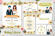 Bride and Groom Invitation Pack, an Invitation Template by Gulnara Sabirova (Thumbnail 1 of 9)