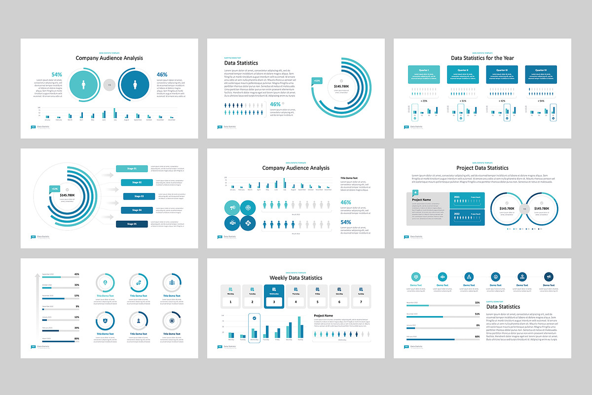 Data Statistic for PowerPoint