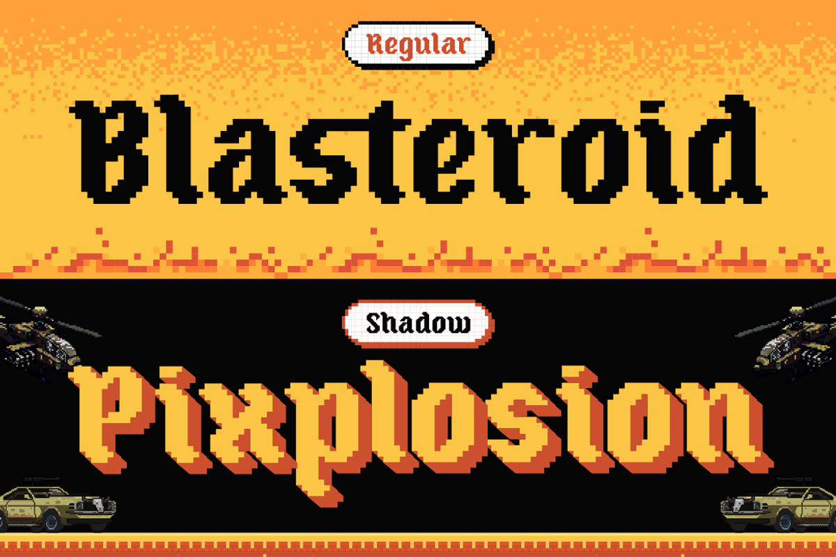 Oldbitz - Pixel Font, a Sans Serif Font by Burntilldead (Photo 4 of 12)