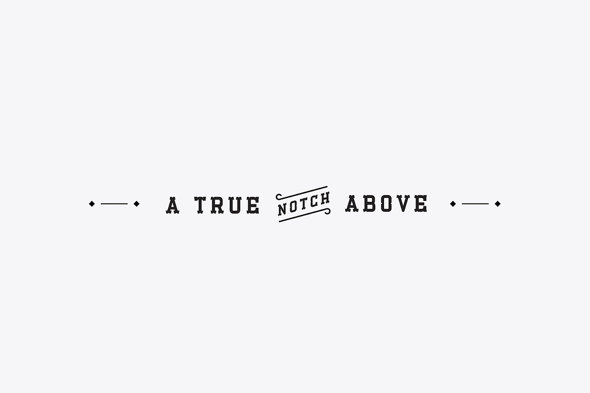 Esbury - A Notched Display Font preview 5