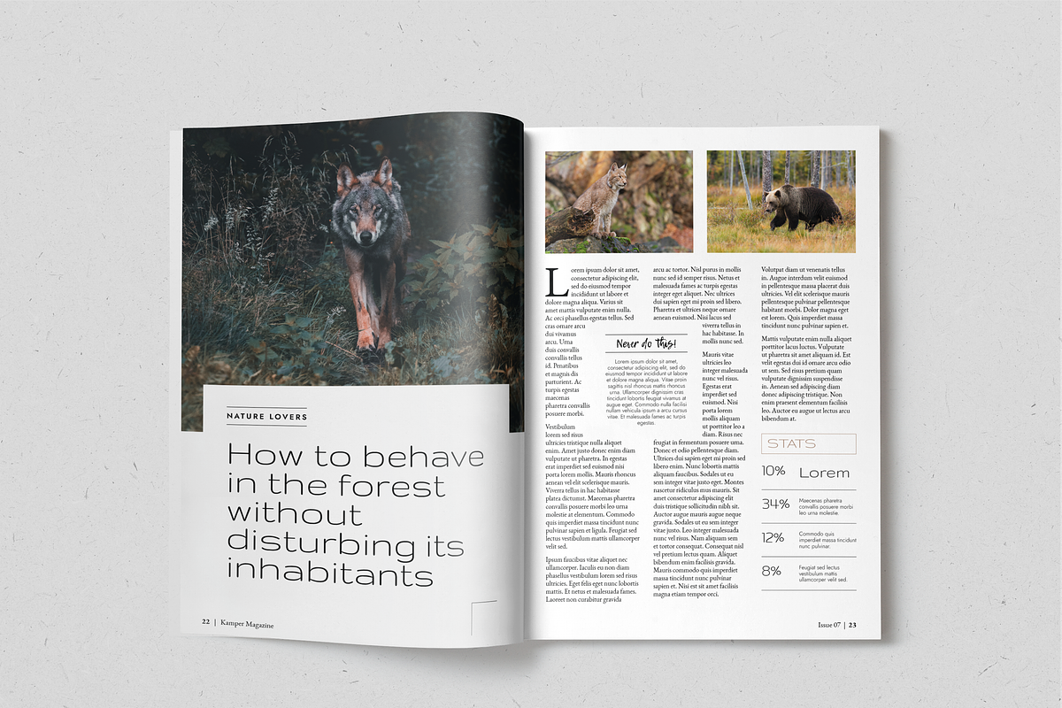KAMPER - Travel Magazine, a Magazine Template by SonaGeciova (Photo 14 of 17)