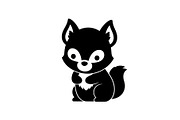 Cute Forest Animal Silhouette Bundle, an Illustration by Creativeshirt (Thumbnail 33 of 54)