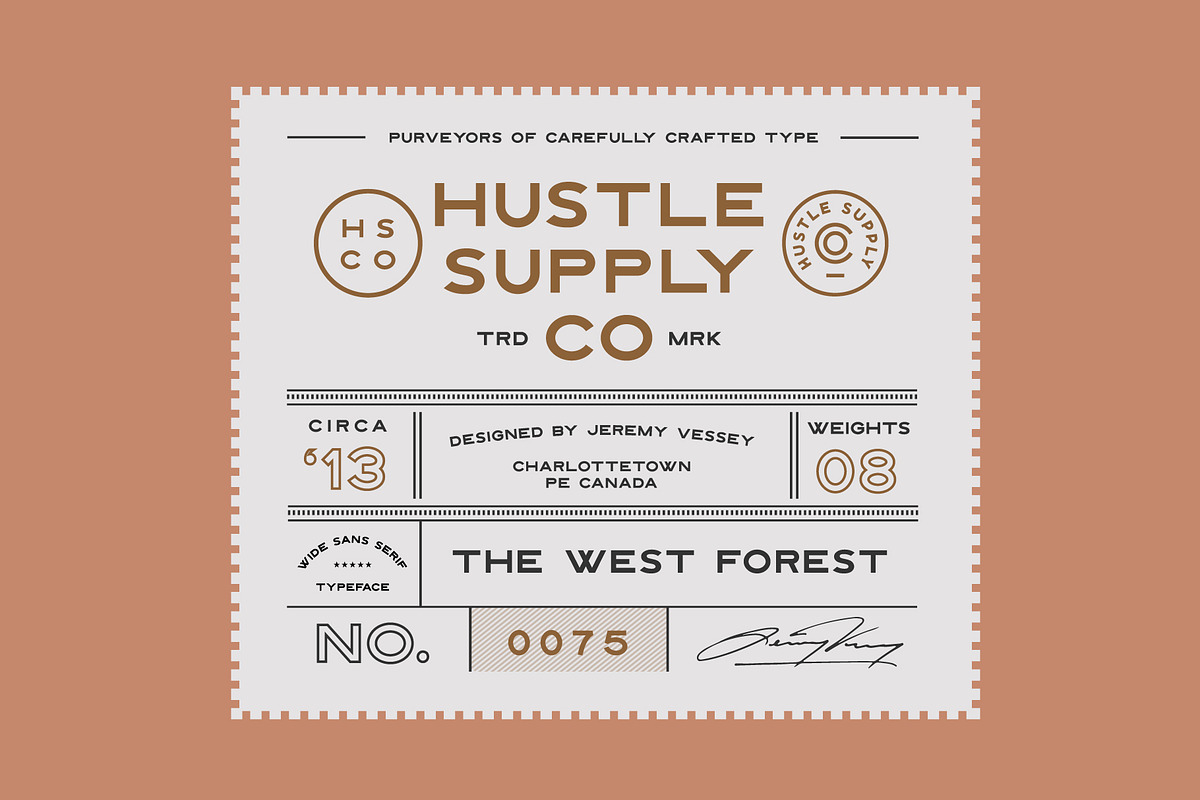 The West Forest [Intro Rate], a Sans Serif Font by Hustle Supply Co. (Photo 2 of 7)