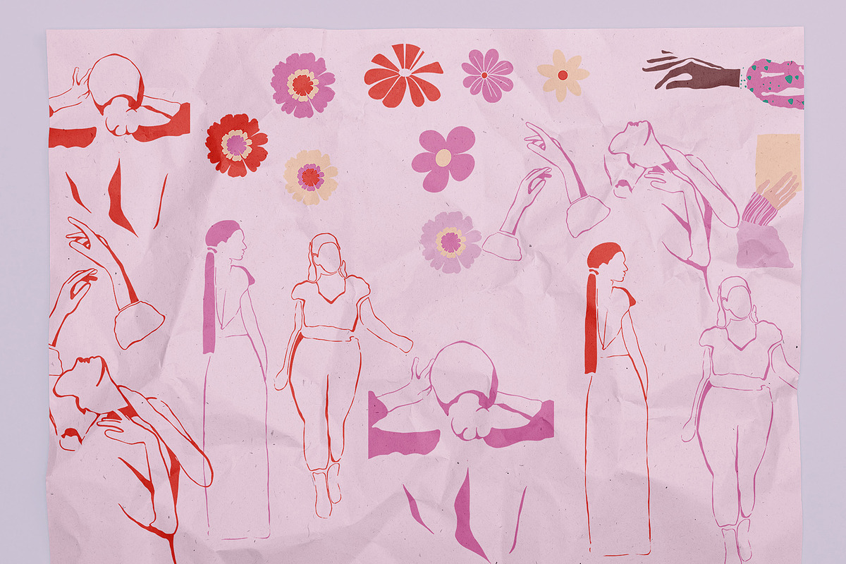 Feminine Illustration–Self-Love Art, an Object Illustration by NatalieArtsDenysenko (Photo 8 of 10)