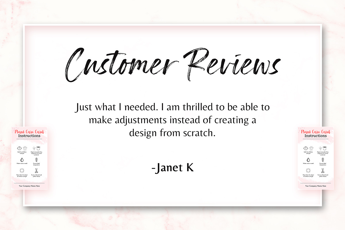 Plant Care Card Template, a Templates & Theme by Snapybiz (Photo 7 of 10)