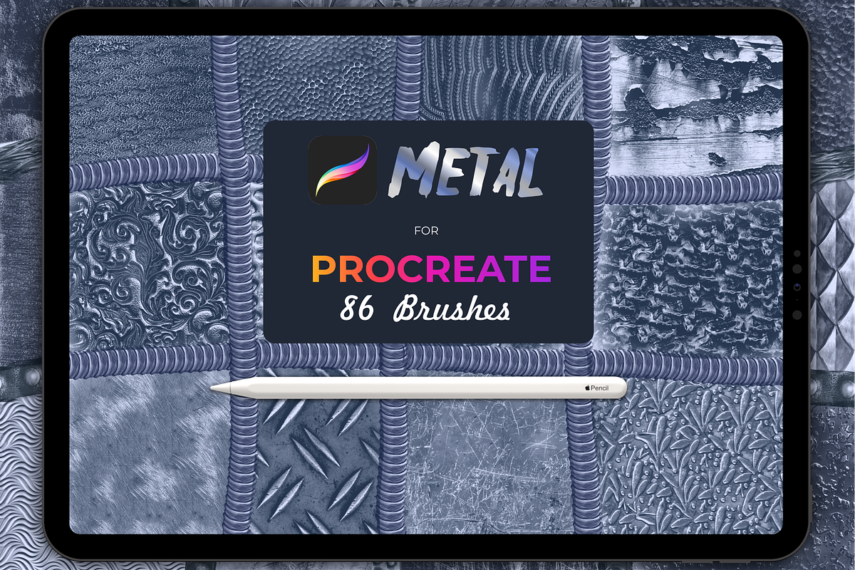 Metal brushes for Procreate, a Brush Add-On by Graphics Resources (Photo 13 of 15)
