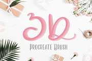 Procreate Shine 3D Brush, a Brush Add-On by Ale Estrada (Thumbnail 1 of 4)