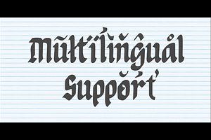 Eticav- Handwritten Blackletter Font