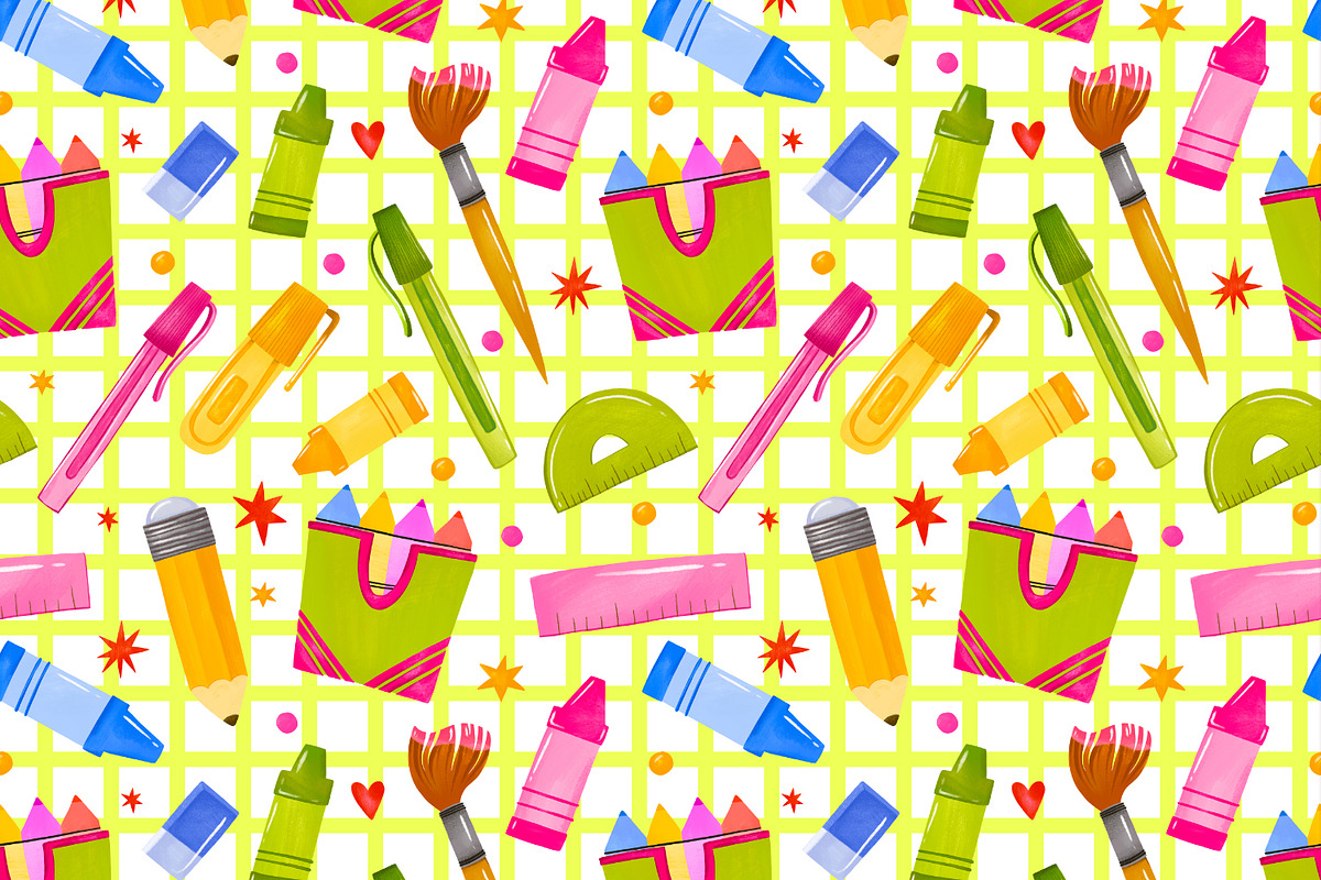 Watercolor Back to School Clipart, an Object Graphic by the_myro (Photo 7 of 9)