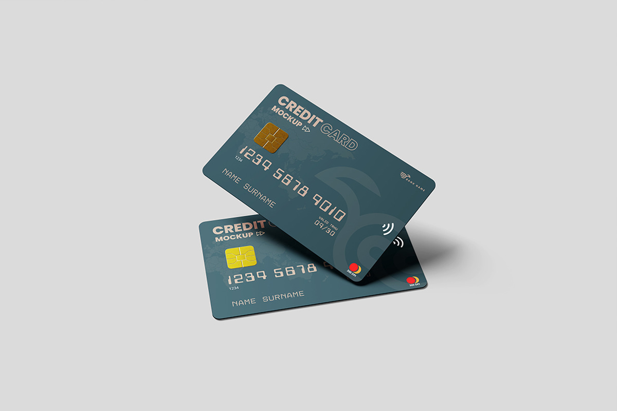 Credit Card Mockup For Branding, an Advertising Mockup by bimockup (Photo 2 of 6)