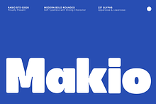 Makio Modern Bold Rounded Font