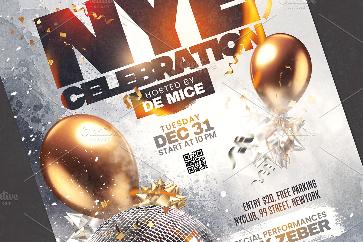 New Year Flyer, a Flyer Template by Tarommir (Photo 4 of 4)